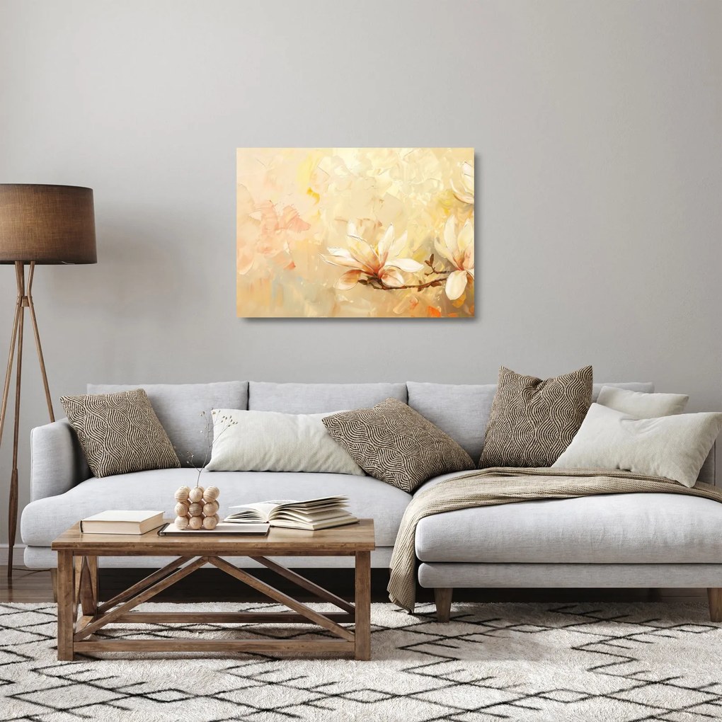 Üveg kép - Virágok (70x50 cm)