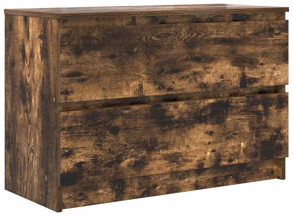 füstös tölgy színű szerelt fa TV-szekrény 80x35x54 cm