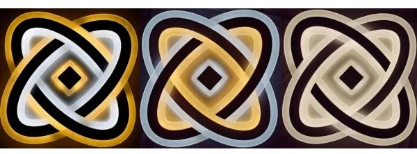 Ecolite WALP17-90W/LED - LED Szabályozható mennyezeti lámpa ECHO LED/90W/230V + távirányító