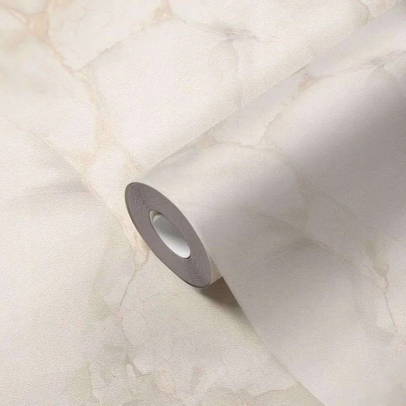 Vlies alapú vinil tapéta Krémszínű Márvány Bézs Kő matt tekercsben