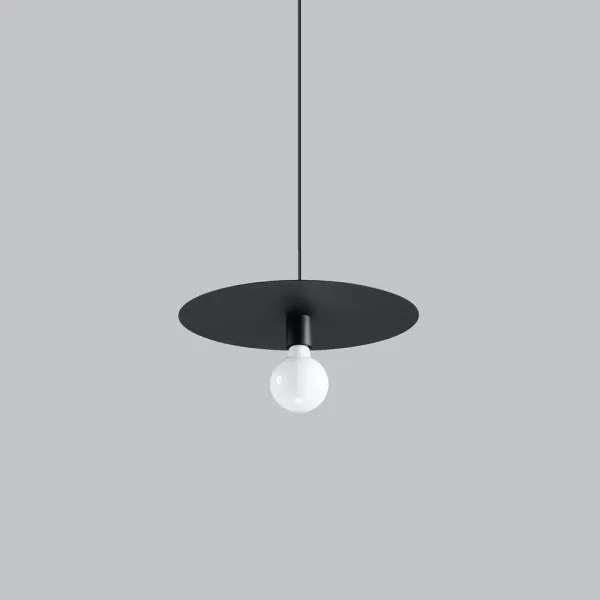 Sollux SL.0853 - Csillár zsinóron FLAVIO 1xE27/60W/230V fekete