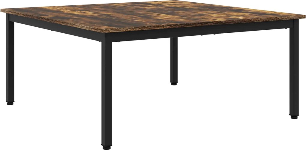 vidaXL Dohányzóasztal Füstös tölgy 100 x 100 x 45 cm Faanyag