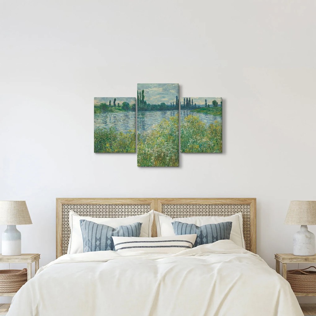 Kép - Claude Monet, Banks of the Seine, reprodukciók (90x60 cm)