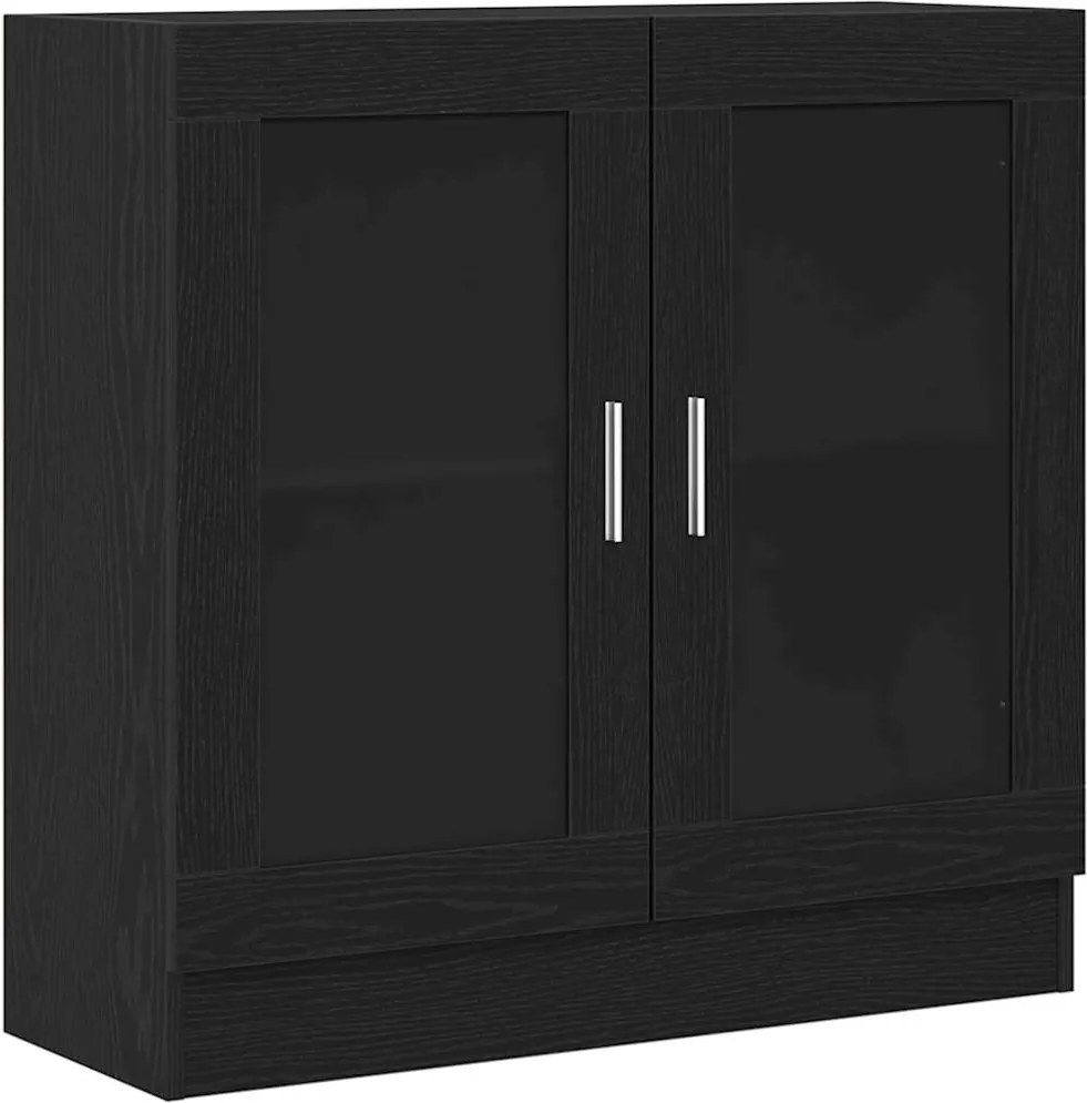 vidaXL Könyvespolc Fekete tölgy 82,5 x 30,5 x 80 cm Faanyag