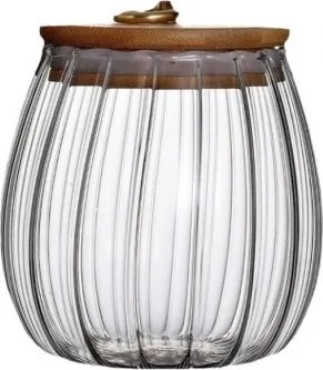 Üvegtartó RIBBE bambusz fedéllel 700 ml