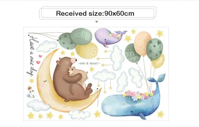 PIPPER | Falmatrica "Medvék és bálnák" 115x78cm