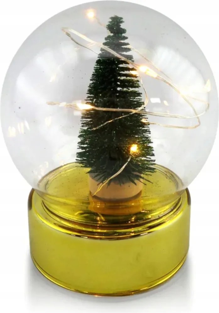 Dekorációs kupola led-del és karácsonyfával 9x9x12 Mondex