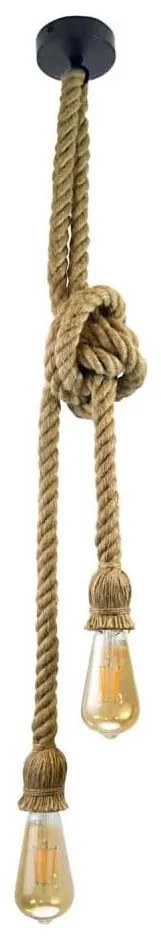 Csillár zsinóron ROPE 2xE27/12W/230V