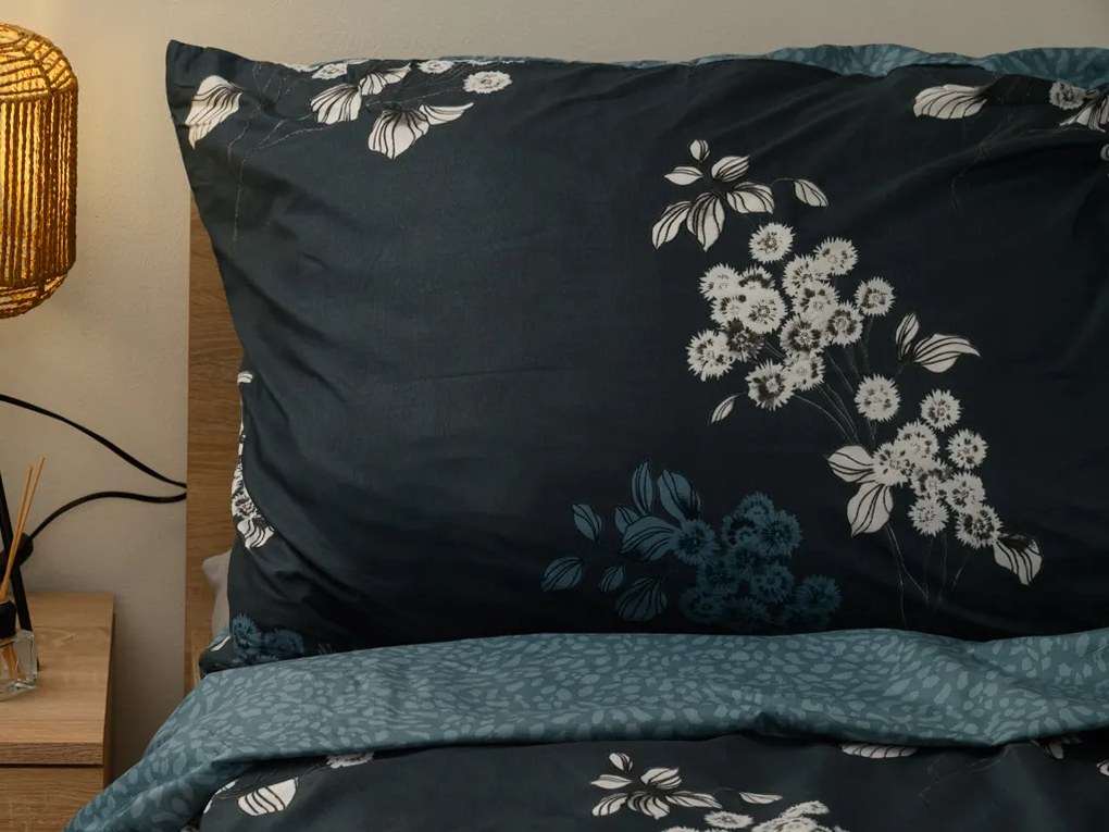 Pamut ágynemű EIRENE sötétkék Ágyneműhuzat mérete: 70 x 90 cm | 140 x 200 cm