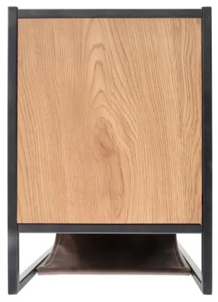 Kisasztal COMPACT 65x47 cm fekete/barna