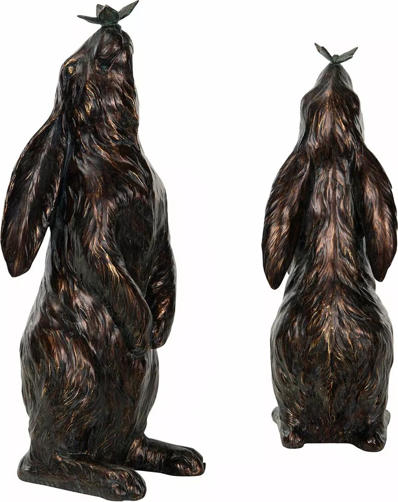 Karácsonyi Figura Nyuszi Loft barna dísz ajándék húsvét ünnep