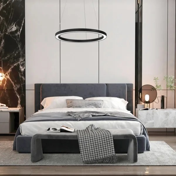 LED Csillár zsinóron GALAXIA LED/26W/230V fekete