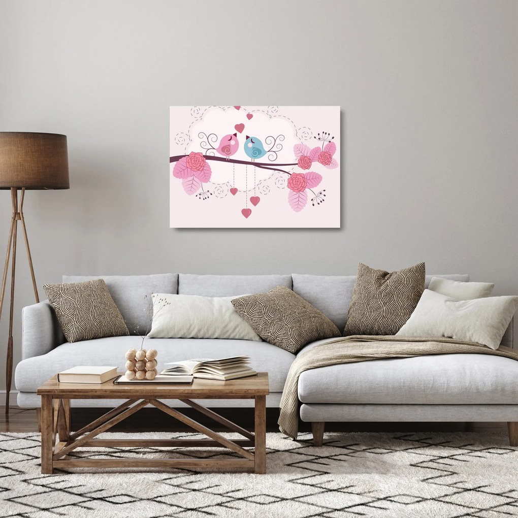 Kép - Szerelmi idő (üvegen) (70x50 cm)