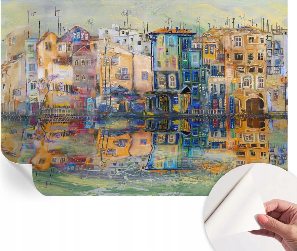 Design fali fotótapéta öntapadós Varázslatos város 152x104 cm