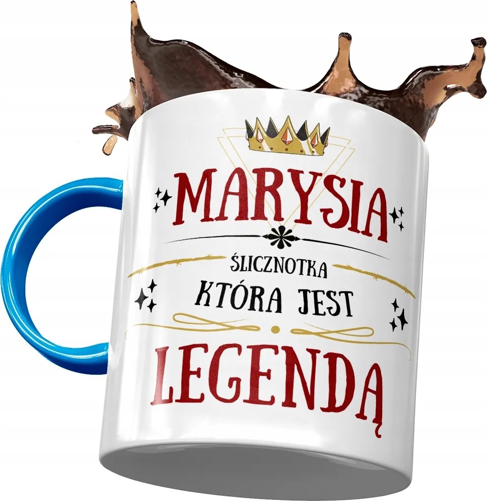 Kék Bögre Maji Marinak Ajándék Nyomtatott Fotóval