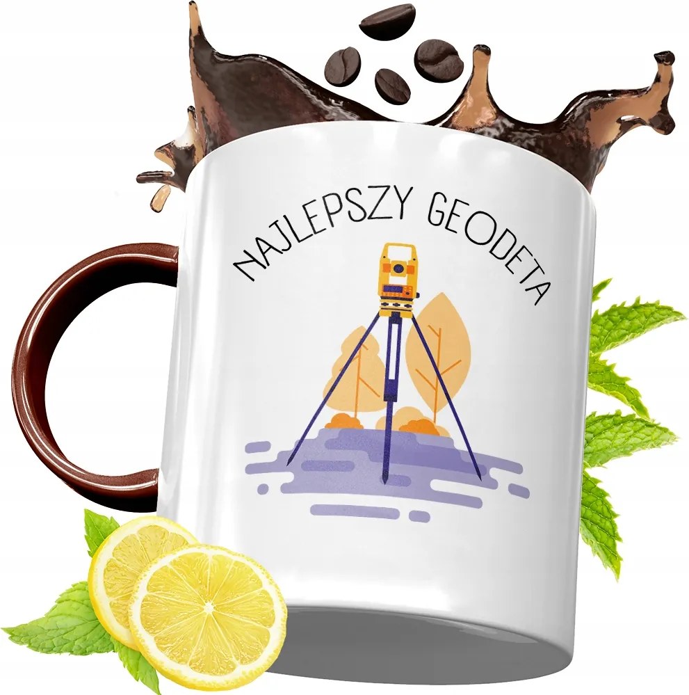 Bordó Bögre Földmérőnek Születésnapi Ajándék fényképes nyomtatással