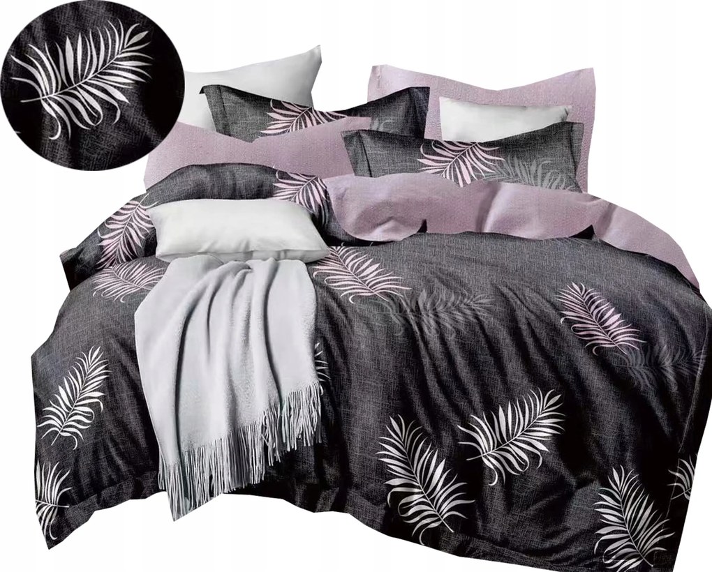 Flanel meleg ágyneműhuzat 200x220 párnahuzat Lengyel 3 részes levél, toll