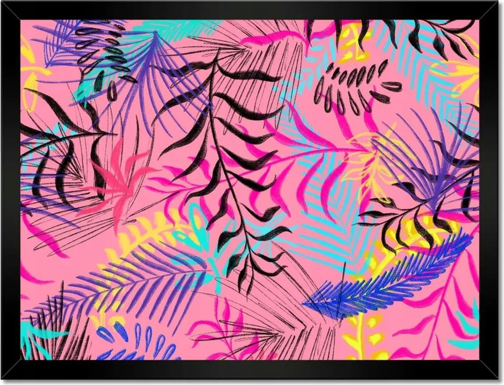 Poszterek keretben 40x30 Rózsaszín kompozíció Virágok