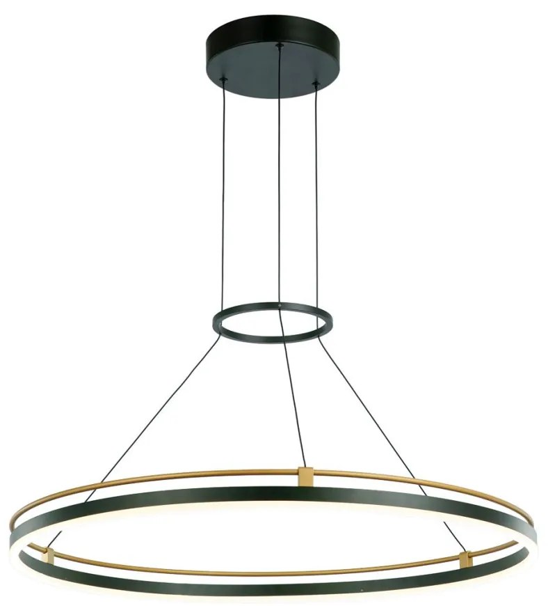 ITALUX 5900644337966 MERLOT Modern Led Függesztett Lámpa Fekete, Arany LED IP20
