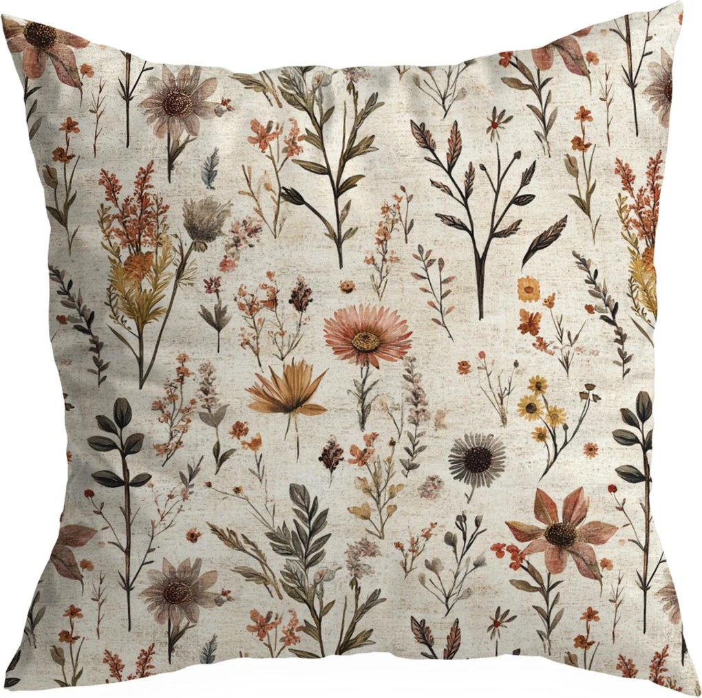 Tavaszi Díszpárnahuzat 45X45 CM Boglárka Tavaszi Virágok Színek Minta 392