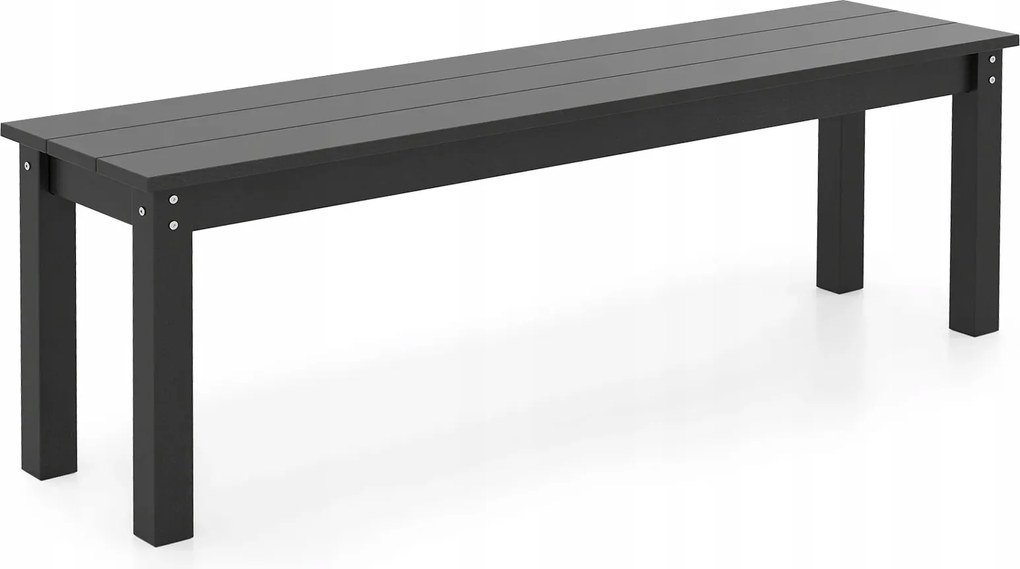 3 Személyes Kerti Pad Háttámla Nélkül 140X35X45