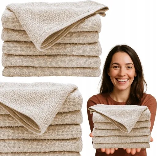 Strandtörölköző Kicsi 50x100 Pamut 100% Szállodai bézs