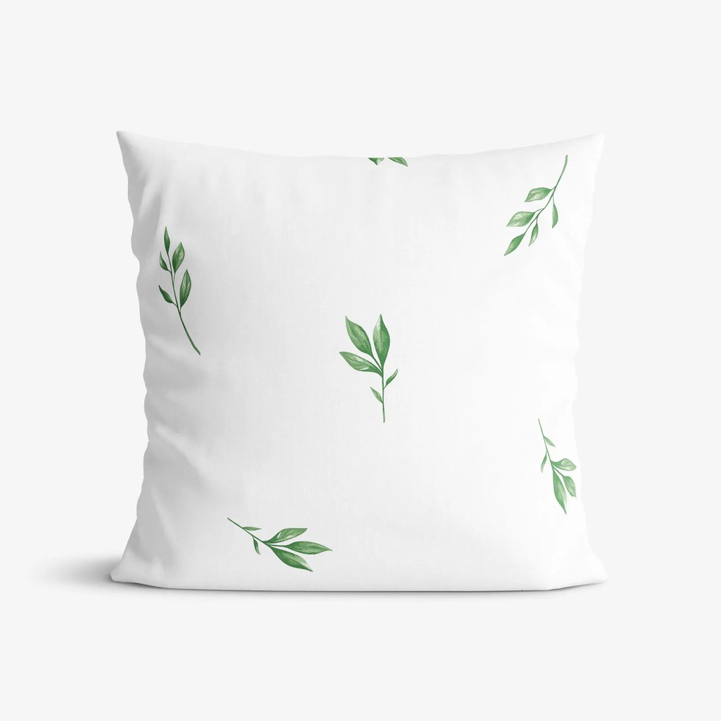 Goldea pamut párnahuzat - oliva levelek 50 x 70 cm