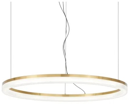 Ideal Lux - LED Csillár zsinóron CROWN LED/42W/230V 3000K átm. 80 cm CRI 90 réz