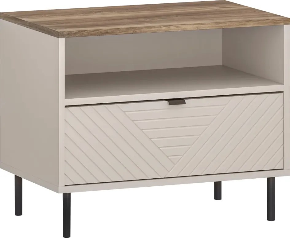 Éjjeliszekrény, kasmír/castello tölgy, EYCO 1S