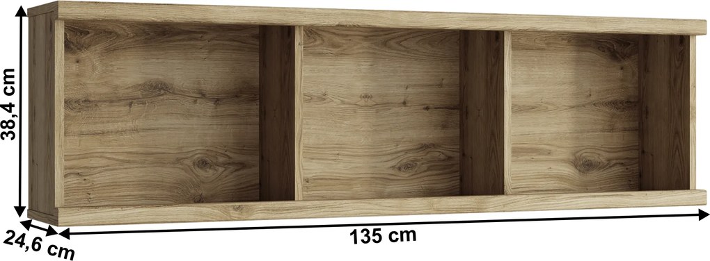 Fali polc 135, navarra tölgy, DORSI