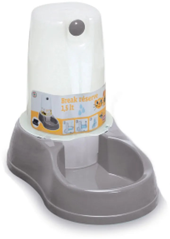 STEFANPLAST Vízadagoló kutyáknak és macskáknak 3,5l szürke