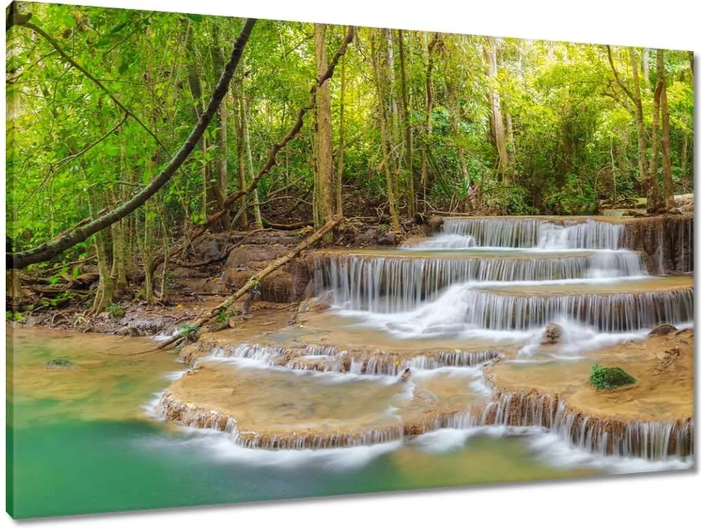 Vászonkép 90x60 Tájkép Vízesés