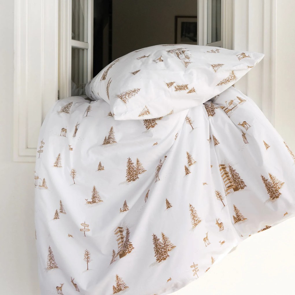 Goldea pamut ágyneműhuzat - hegyvidéki táj 200 x 200 és 2db 70 x 90 cm