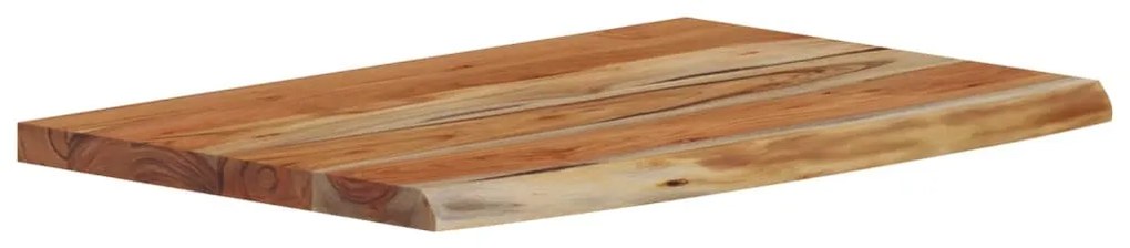 tömör akácfa téglalap alakú fali polc 60 x 40 x 2,5 cm