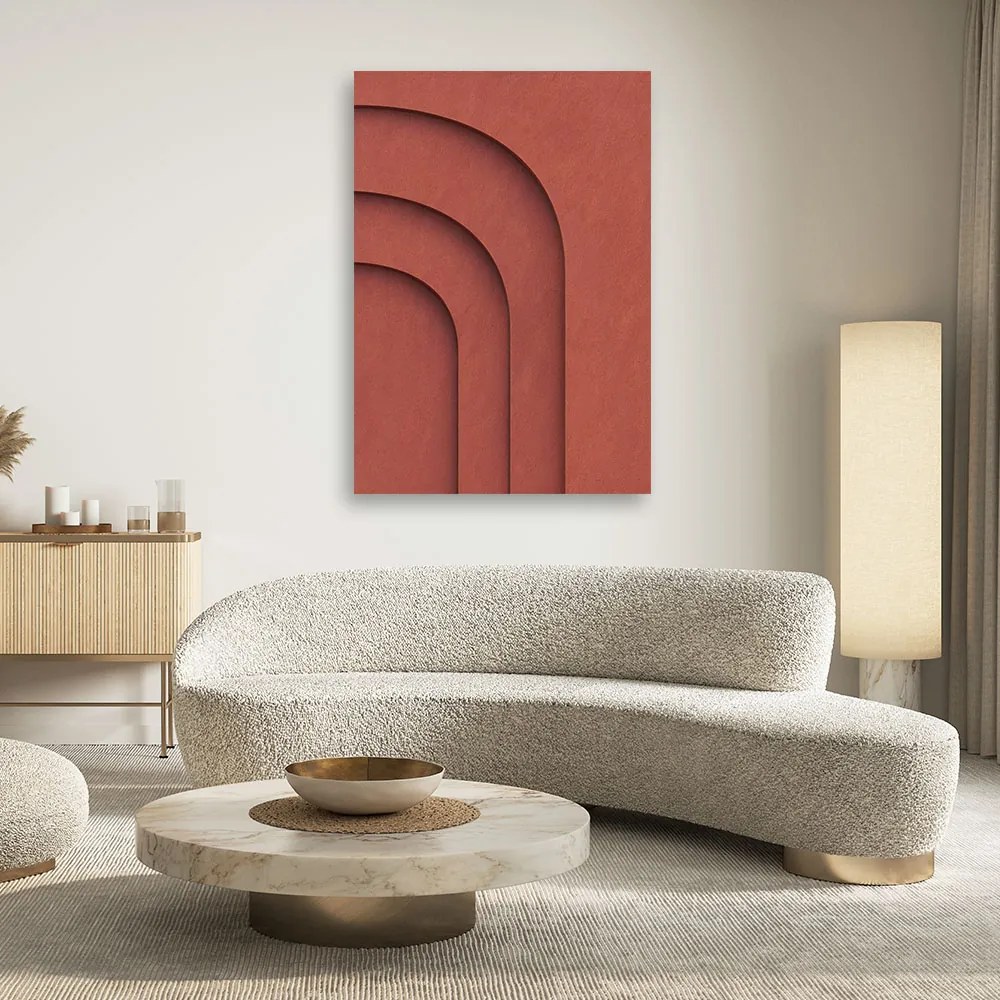 Gario Vászonkép Piros dombormű 3D Méret: 70 x 100 cm