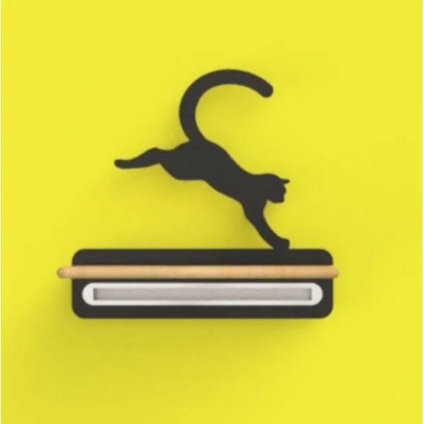 LED gyerekszoba falilámpa polccal JUMPING CAT LED/5W/230V