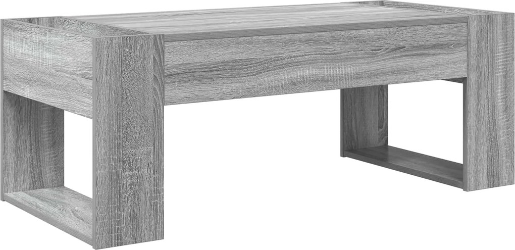 vidaXL Dohányzóasztal Szürke Sonoma 110 x 50 x 41 cm Faanyag