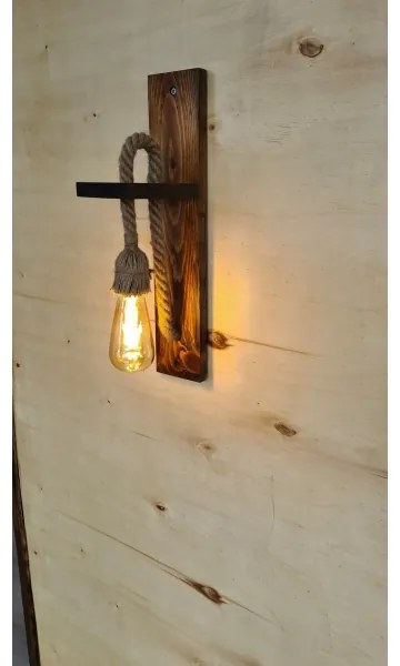 AHSAP fali lámpa 1xE27/40W/230V fenyő/dió