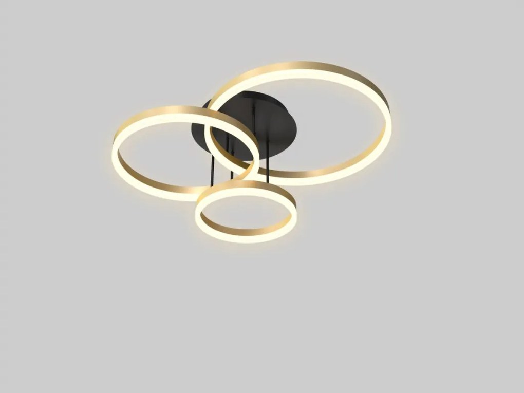 AVIANO LIGHTING 9049-401 PERPIGNON Modern LED Mennyezeti Lámpa Fekete, Arany LED IP20