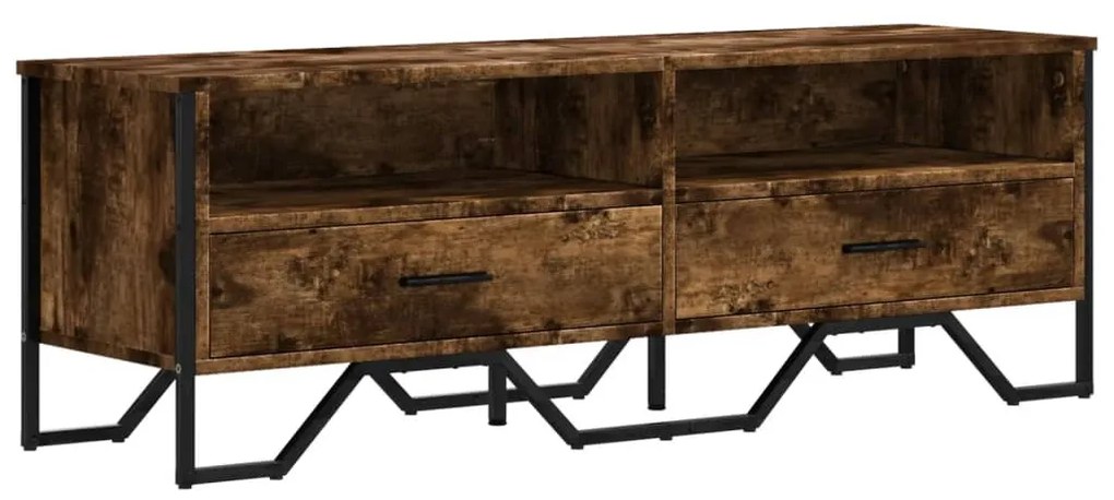 füstös tölgy színű szerelt fa TV-szekrény 122 x 34 x 41 cm