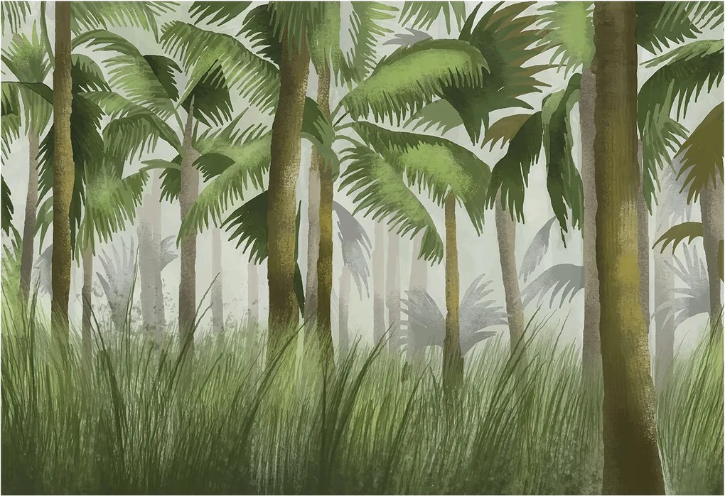 Flizelin tapéta Flizelin falikép Prémium Trópusi erdő 152x104