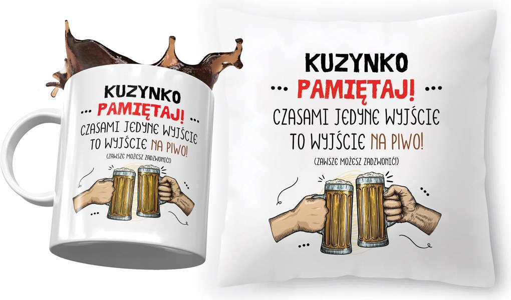 Unokatestvér Szett Párna Bögre Ajándék Nyomtatott Fotóval