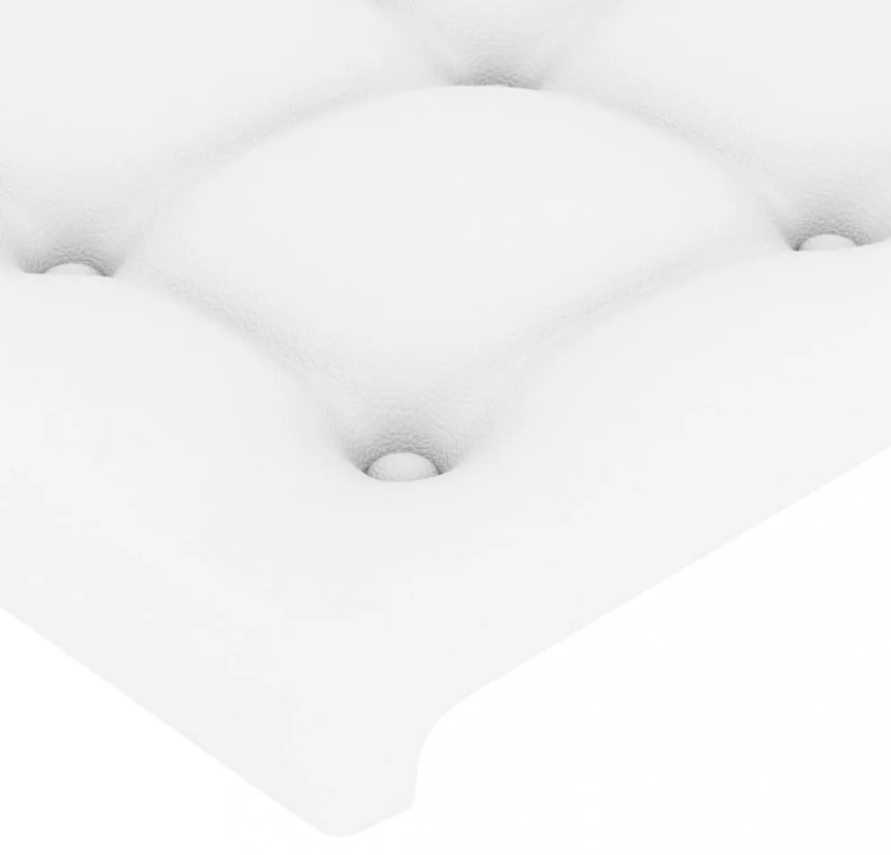 4 db fehér műbőr fejtámla 100x5x78/88 cm