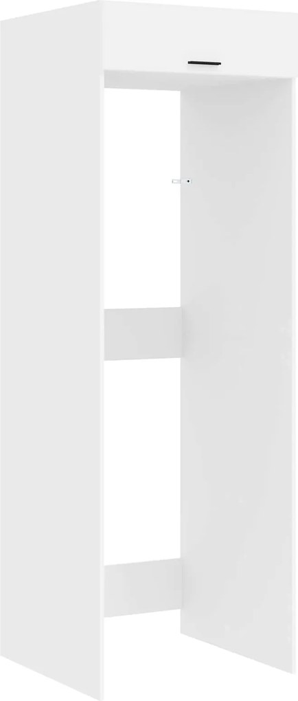 vidaXL Mosógép Szekrény tárolóval Fehér 67,5 x 68 x 200 cm Faanyag