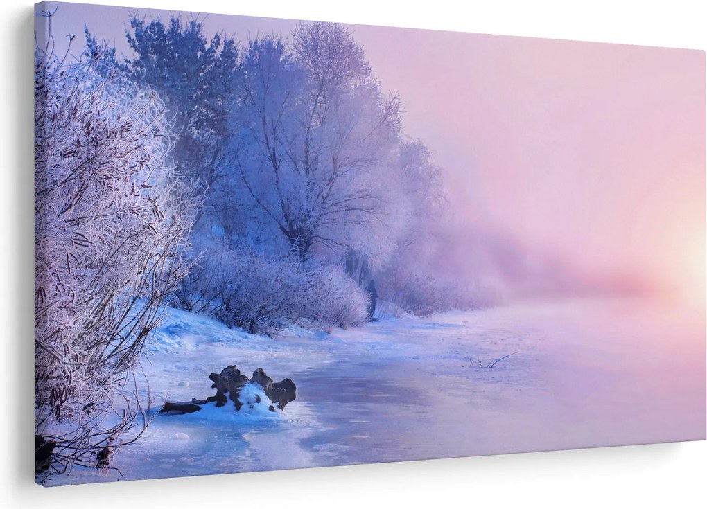 Kép - Befagyott folyó (90x60 cm)