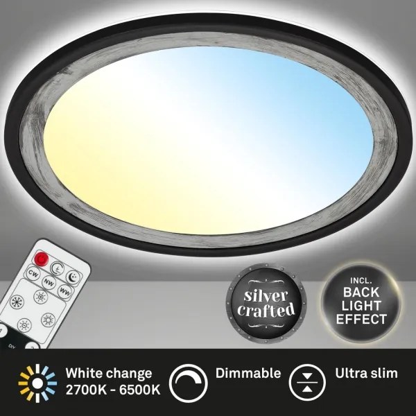 Brilo - LED Dimmelhető mennyezeti lámpa SLIM LED/22W/230V 2700-6500K + + távirányító