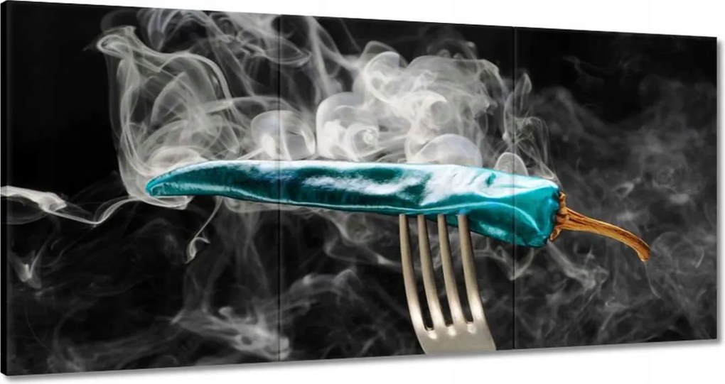 Vászonkép 120x60 Kék paprika