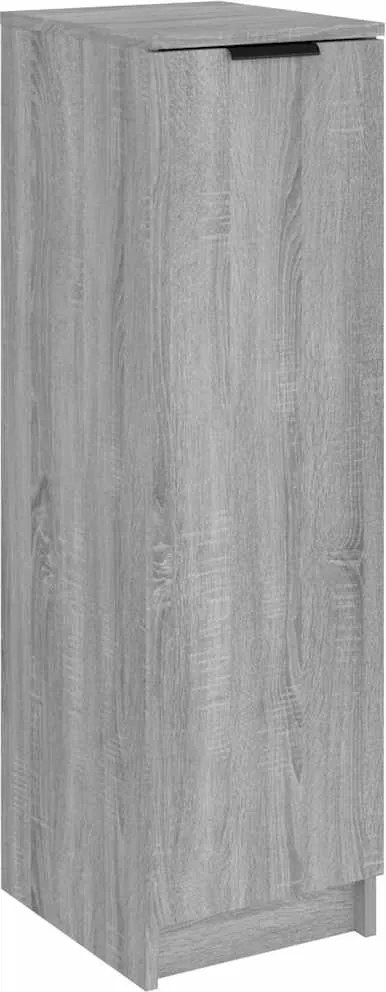 vidaXL szürke sonoma színű szerelt fa cipősszekrény 30 x 35 x 100 cm