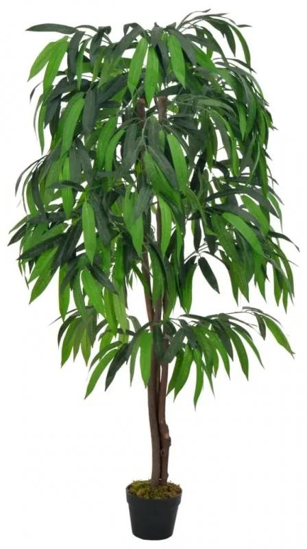 Zöld, cserepes műmangófa 140 cm