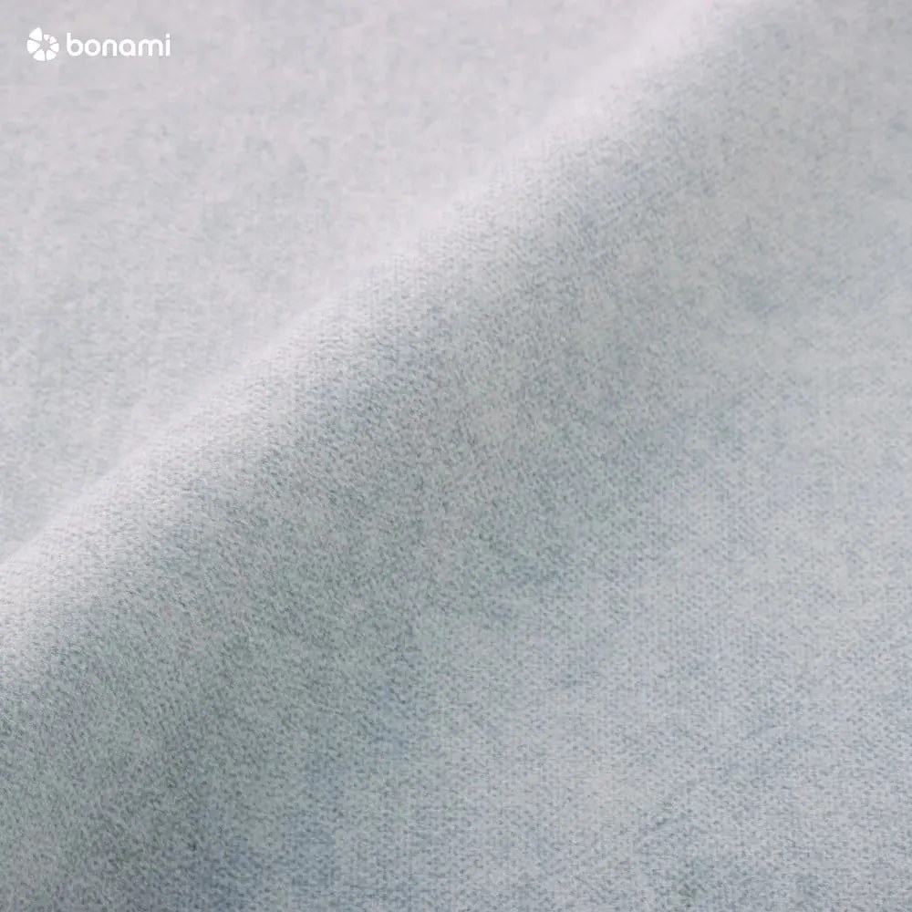 Világosszürke kárpitozott ágyneműtartós franciaágy ágyráccsal 160x200 cm Lizzano – Meise Möbel